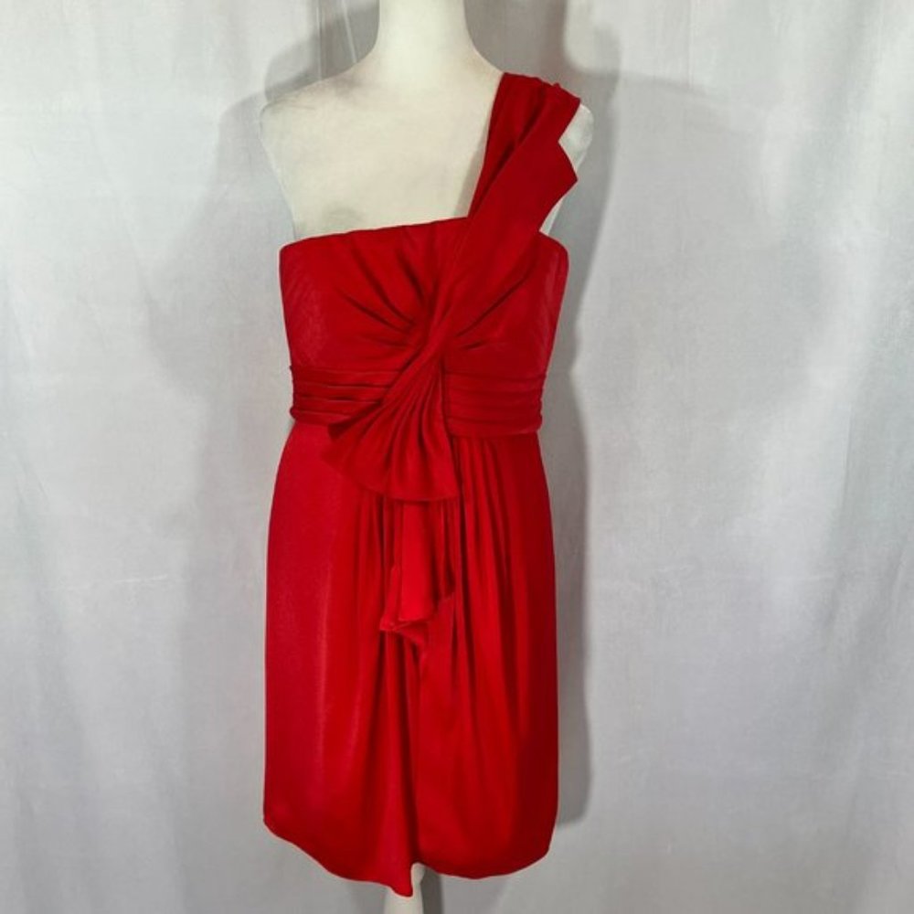 BCBGMaxAzria Gorgeous One Shoulder Cocktail Dress